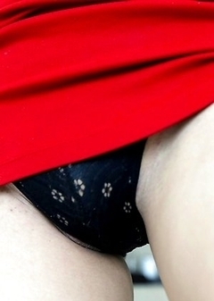 26yo cute Thai ladyboy Teena striptease on the window ledge for foreigner