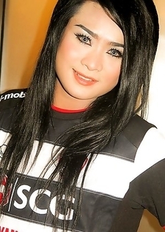 Aum gets a dirty breeding while wearing a Thailand football jersey and knee high socks. Aum has a nice shaved cock and big soft body.