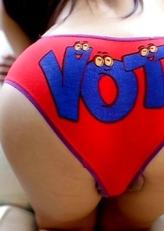 21 year old busty Thai ladyboy Ivy sucks cock and laps up tourists cumshot